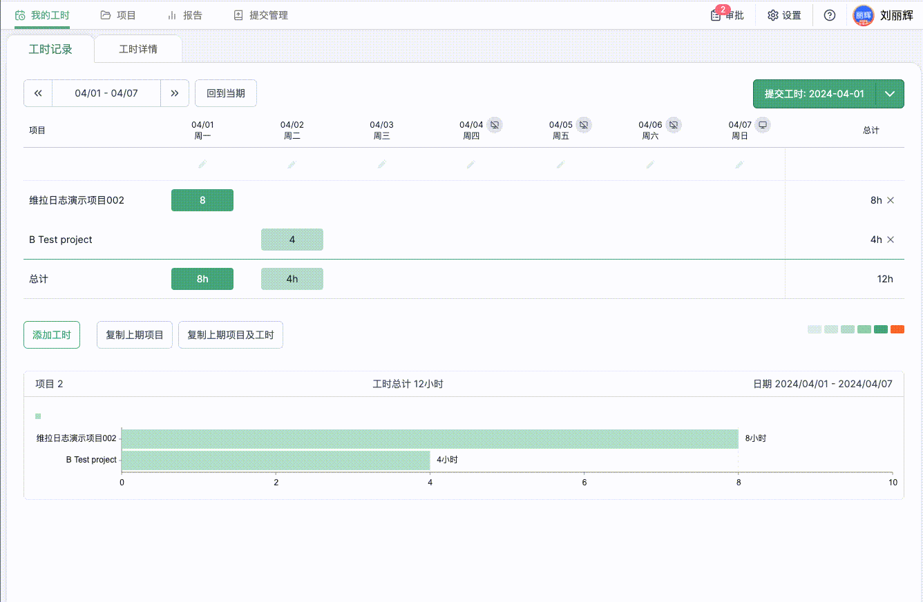 项目工时数据统计和分析